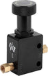 Brake Proportioning Valve, Aluminium Alloy Universal Brake Proportional Valve Adjustable In Line Disc Drum Brakes 150PSI?1200PSI Pressure Range, U...