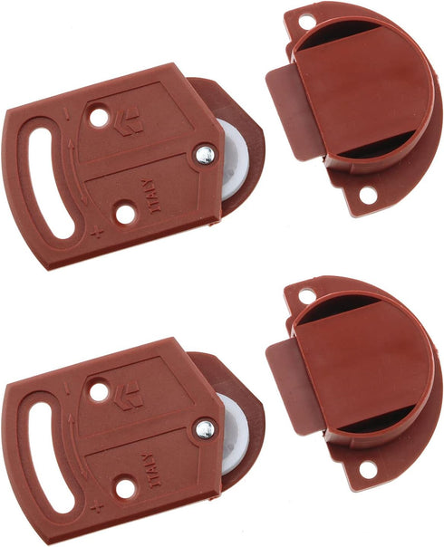 2Pairs Old-fashioned Wardrobe Sliding Door Roller Gear Track Panel Internal Kit, Furniture Sliding Door Pulley Accessories...