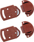 2Pairs Old-fashioned Wardrobe Sliding Door Roller Gear Track Panel Internal Kit, Furniture Sliding Door Pulley Accessories...