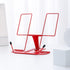 MSDADA Metal Book Stand for Desk, Adjustable Reading Rest Book Holder, Portable Cookbook Documents Holder, Sturdy Typing Stand for Recipes Textboo...