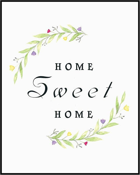 Posterizer 1 pcs-Home Sweet Home-minimalistic modern wall sign-Artistic Word Art-Typography Art-Chic Home Decor- UNFRAMED Wall Art...