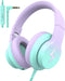 Kids Headphones, Wired Headphones for Kids Over Ear with Microphone, 85/94dB Volume Limiter Headphones for Girls Boys with Sharing Jack, Foldable ...