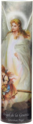Stonebriar The Saints Collection Guardian Angel Flickering LED Prayer Candle with Automatic Timer, Religious Gift Ideas for Mom, Dad, Sister, Brot...