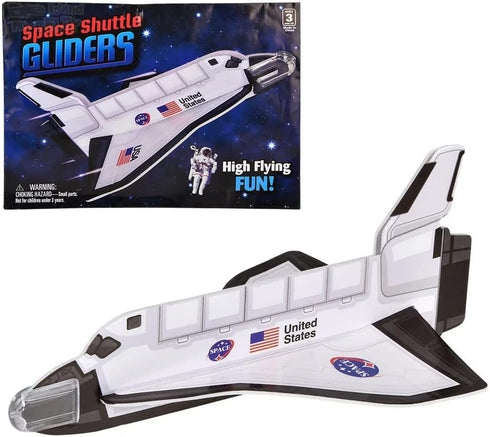 Zugar Land Space Shuttle Foam Gliders (8") (1 Pack) Outer Space Cosmos Flying Toys. Plane Fun Jet (One Piece)...