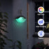 Solar Wall Lights,2 Lighting Modes Solar Fence Lights,Warm White & Color Glow LED Lights, Solar Lights for Garden,Patio,Deck Railing,Pool and Wall...