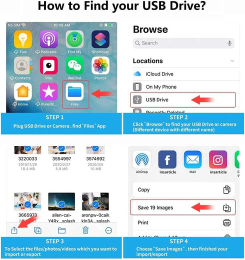 Apple Lightning to SD Card Camera Reader, Trail Camera Viewer SD Memory Card Adapter for iPhone 14/13/12/11/XS/XR/X/8/7/iPad, Plug and Play...