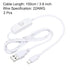 MECCANIXITY USB Cable with 501 ON/Off Switch, USB Male to Micro USB Male Power Cable 100cm for Digital Equipment LED Desk Lamp LED Strip White Pac...