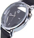 Unisex Charm Glass Hollow Triangle Dial Faux Leather Analog Quartz Wrist Watch...