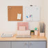 U Brands Frameless Square Cork Bulletin Board, Office Supplies, 14” x 14”, Natural, with Push Pins, 1 Count...