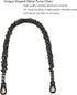 Unique Metal Bag Chains Purse Handles Shoulder Strap Replacement Accessories Charms for Handbags(Black 23 Inch)...