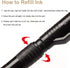 Refill Hand Lettering Pens, 4 Size Black Ink Calligraphy Pen Brush Lettering Pens Markers for Beginners Writing, Card Making, Signature, Illustrat...