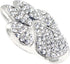 PinMart's Silver Rhinestone Animal Paw Print School Mascot Brooch Pin...