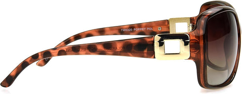 Foster Grant Polarized Sunglasses For Women, Brown Tortoise Shell Sunglasses...