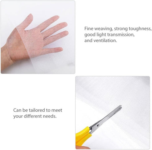 200X150cm Magnetic Window Screen DIY Screen Window with Tape Anti-Insect Bug Mosquito Door Curtain Net Mesh...