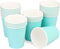 25 Pack 8 oz Disposable Paper Cups, Light Blue Paper Coffee Cups, Hot/Cold Beverage Drinking Cups, Suitable for Offices, Home Kitchens, Coffee Sho...