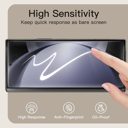 JETech Front Privacy Screen Protector for Samsung Galaxy Z Fold 6, Anti-Spy Tempered Glass Film with Easy Installation Tool, Case-Friendly, 2-Pack...