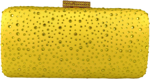 Boutique De FGG Elegant Women Crystal Clutch Purse Formal Evening Bags Wedding Cocktail Rhinestone Handbag...