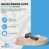 1InTheOffice Micro Binder Clips, Paper Clamps Micro Size, Black, 100 Clips"...