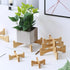 lasenersm 1 Piece Flower Display Stand Wooden Flower Pot Holder Flower Pot Display Stand Planter Stand Wooden Stool Riser Small Potted Stand Plant...
