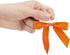 Bright Creations 100 Pack Orange Twist Tie Bows for Treat Bags - 3" Small Satin Ribbons Orange Twist Ties for Craft Decoration, Gift Wrap, Themed ...