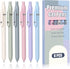 Gel Pens, 6 Pcs Smooth Writing Pens No Bleed & Smear, Black Ink Cute Pens Fine Point (0.5mm), Retractable Aesthetic Pens School Office Supplies fo...