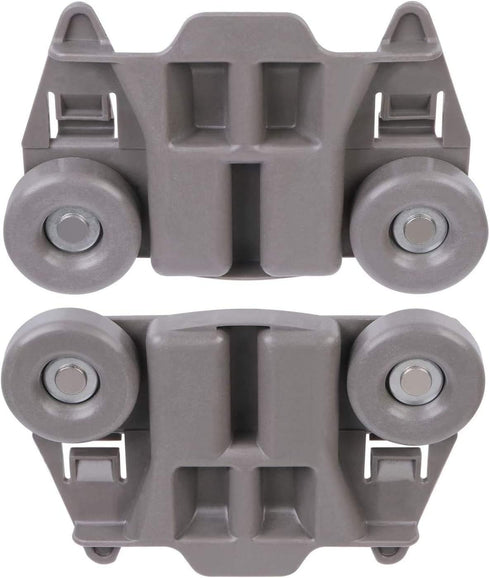 Odowalker Pack of 4 Dishwasher Premium Wheels Lower Rack for Kenmore Elite Dishwasher Parts W10195417 Kitchen Aid Dishwasher