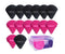 14 Pieces Powder Makeup Sponge Made of Cotton Velour Triangle Powder Puff Washable Reusable,Black+Red...