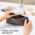 BEZOX Makeup Brush Holder - Stylish Silicone Make Up Brushes Case Organizer, Zipper Cosmetic Brush Bag Pouch for Travel - Light Brown...