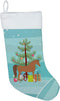 Caroline's Treasures BB9278CS Arabian Horse Christmas Christmas Stocking, Teal Fireplace Hanging Stockings Christmas Season Party Decor Family Hol...