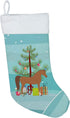 Caroline's Treasures BB9278CS Arabian Horse Christmas Christmas Stocking, Teal Fireplace Hanging Stockings Christmas Season Party Decor Family Hol...
