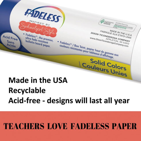 Fadeless Bulletin Board Paper, Fade-Resistant Paper for Classroom Decor, 48” x 12', Graffiti Wall, 1 Roll...