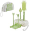 Baby Bottle Brush and Bottle Drying Rack Set,Baby Bottle Brush Travel Kit,Baby Bottle Brush Portable Bottle Holder for Baby(8 in 1,Green)....