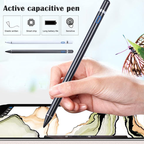 Stylus Pen for iOS Android Touch Screens Pencil Compatible with iPad/iPad Pro/Air/Mini/I Phone/Cellphone/K indle/Apple Tablet Drawing Pencil (Whit...