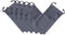 AKOAK Microfiber Waterproof Drawstring Pouch,Soft Storage Bag for Cell Phones Power Bank and More,Grey,Pack of 6...