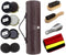 Shoe Shine Kit with PU Leather Sleek Elegant Case, Travel Shoe Shine Brush kit 12-Piece...