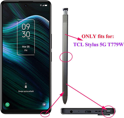 for TCL Stylus 5G T779W Touch Pen,Stylus Pen,Touch Stylus Pen Replacement for TCL Stylus 5G T779W 6.81" 2022 (T779W-Black-1 Piece)...