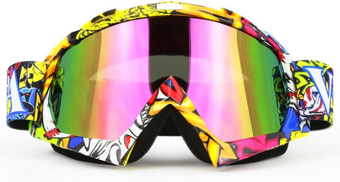 JAMIEWIN Motocross Goggles for ATV, Dirt Bike, Motorcycle, UTV & MX - OTG Offroad Riding Goggles with Anti UV, Dustproof & Anti Fog Protection for...