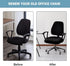 SARAFLORA Office Computer Chair Covers, Stretchable Desk Chair Seat Cushion Covers,Universal Spandex Computer Chair Slipcover,Removable Washable R...