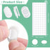 Adhesive Plastic Sticky Clips White Clips Reusable Removable Sticky Clips Small Poster Clips Wall Clips Hanging Bulletin Board Clips for Teachers ...