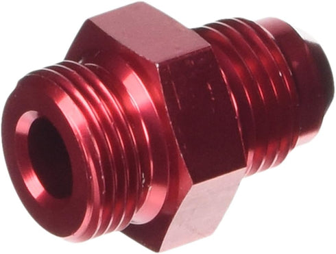 Edelbrock 8087 Blue Anodized Aluminum Carburetor Inlet Fitting , Red...