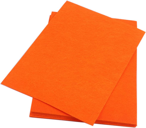 YYCRAFT Thick Stiff Felt Sheets Thick Felt 9 Inch X 12 Inch (Thickness:3.2mm) - 10 Pcs Pack, Orange...