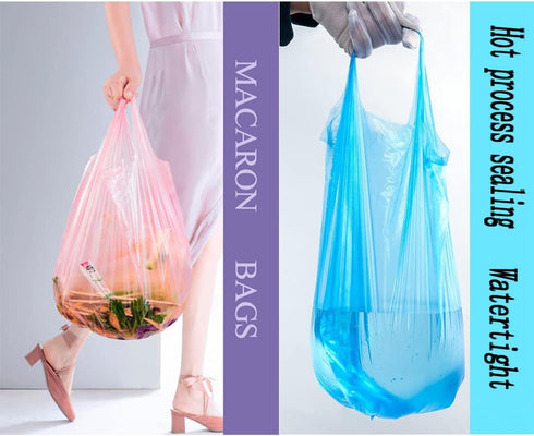 4 Gallon Trash Bag,Thicken Value Small Colorful Trash Bags with Handle,100 Counts Small Garbage Bags Wastebasket Trash Can for Bathroom Bedroom Of...