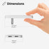 Galvanox Dual USB-C Flat Wall Charger - Fast Charging Ultra Slim Outlet Plug, Multi Port Type C for iPhone 13, 14, iPhone 15 Pro Max and Samsung G...
