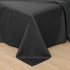 Toodou Soft Brushed Microfiber Black Full Size Flat Sheets-Comfortable and Durable Flat Sheet is Made of Premium Fabric Which Have Great Breathabi...