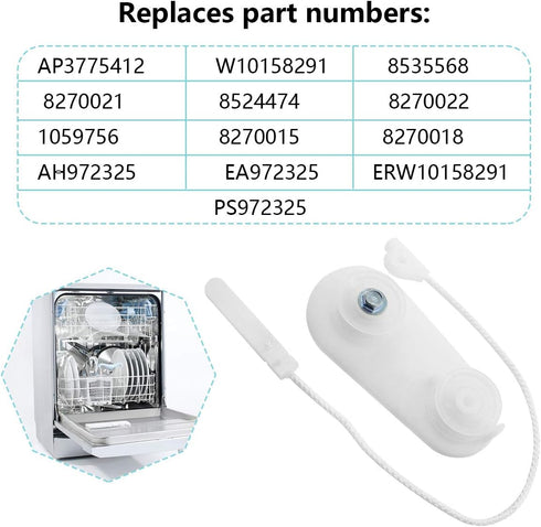 ZAITOE 8194001 Dishwasher Door Balance Link Kit Replacement Compatible with Whirlpool, Replaces Part W10158291,1059756, 8194001VP,AP3775412