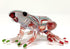 Frog Miniature Figurines Animals Hand Blown Color Glass Art Collectible Gift Decorate 3" (Red Green)...