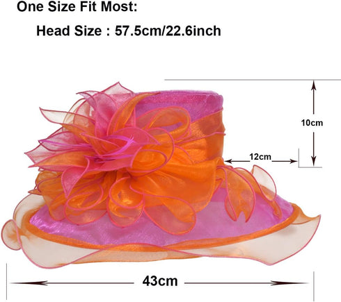 VECRY Women Church Derby Hats Tea Party Bridal Dress Wedding Hat...