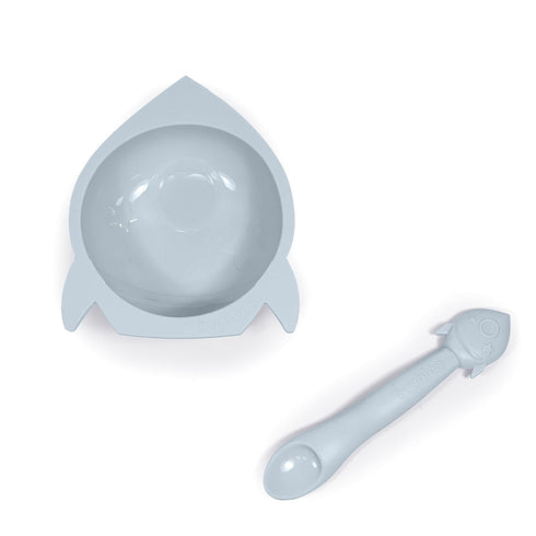 SILIBOWL + Spoon Set by Kushies Cute Silicone Bowl with Suction and Spoon Set for Babies, Toddlers and Kids, Non Slip, Dishwasher, Microwave, Free...
