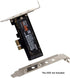 Cablecc Low Profile PCI-E 3.0 x4 Lane to M.2 NGFF M-Key SSD Nvme AHCI PCI Express Adapter Card...