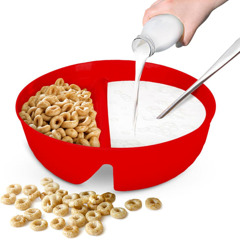 Just Solutions Crunch Anti-Soggy Cereal Bowl - Keeps Cereal Fresh & Crunchy | BPA Free | Microwave Safe | Ice Cream & Topping, Yogurt & Berries, F...